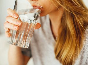 Drinking Water out of a Glass
